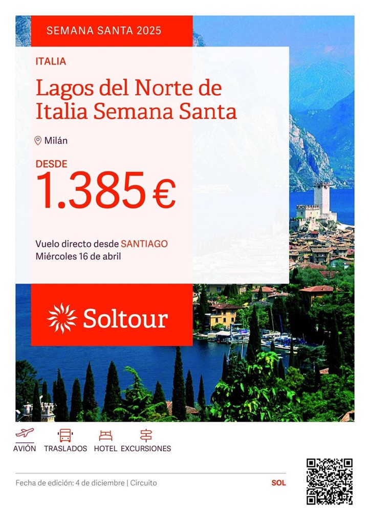 DESCUBRE LOS LAGOS  DEL NORTE DE ITALIA