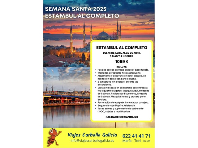  Estambul al Completo desde Santiago