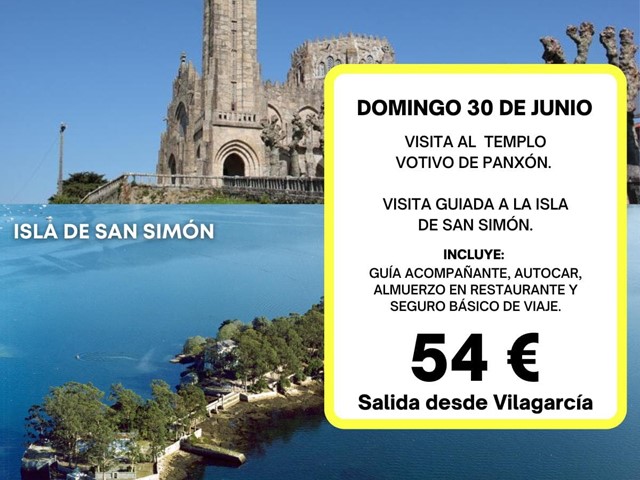 Visita al Templo Votivo de Panxón y a la Isla de San Simón